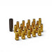 Wheel Mate Muteki SR48 Open End Lug Nuts - Yellow Chrome 12x1.50 48mm - Lunaticsco