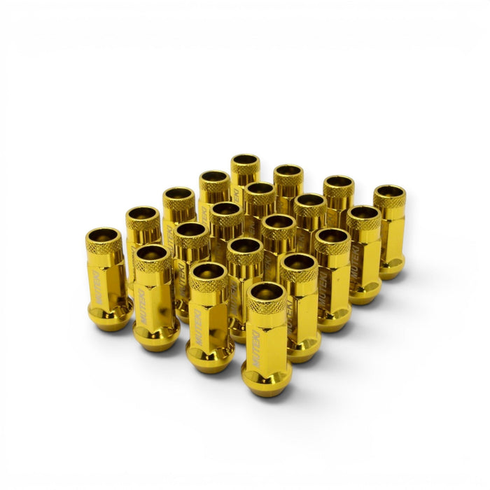 Wheel Mate Muteki SR48 Open End Lug Nuts - Yellow Chrome 12x1.50 48mm - Lunaticsco