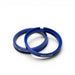 Wheel Mate Muteki Tesla Hub Ring Set 73mm x 64mm - 2 Piece Blue - Lunaticsco