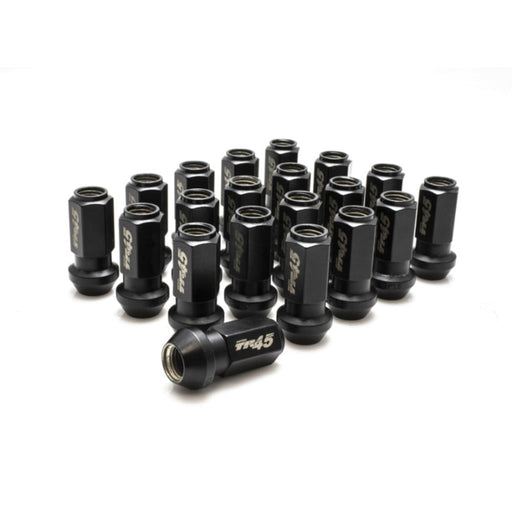 Wheel Mate Muteki TR45 Open End Lug Nuts - Black Chrome 12x1.25 45mm - Lunaticsco
