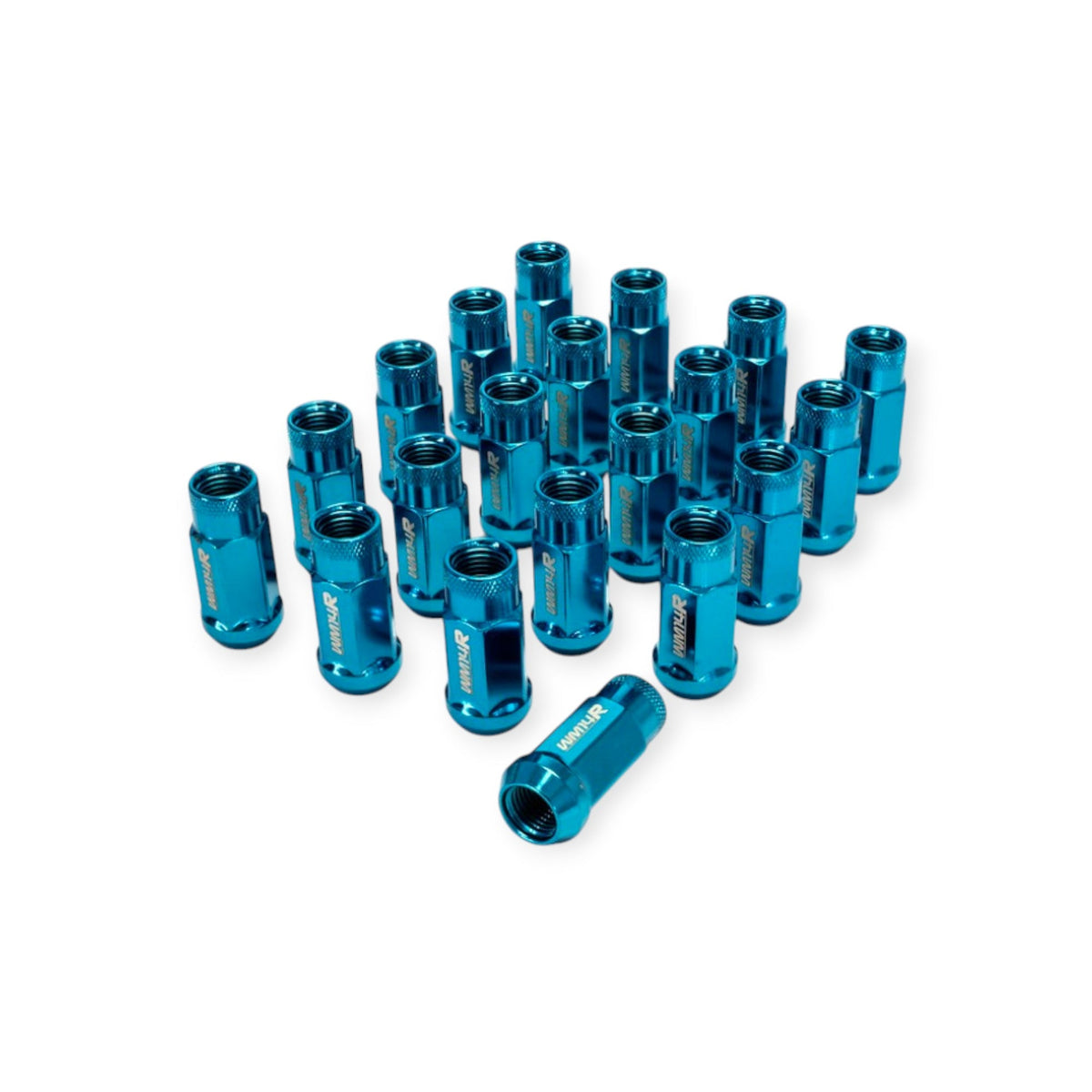 Wheel Mate Monster Locking Lug Nut Set of 4 - Blue 14x1.50
