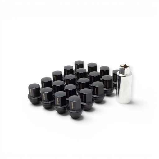 Wheel Mate WM14T Closed End Lug Nuts - QTY 20/Black - Lunaticsco