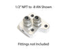 Xcessive Manufacturing 1UZ Oil Filter Relocation Plate - Lunaticsco