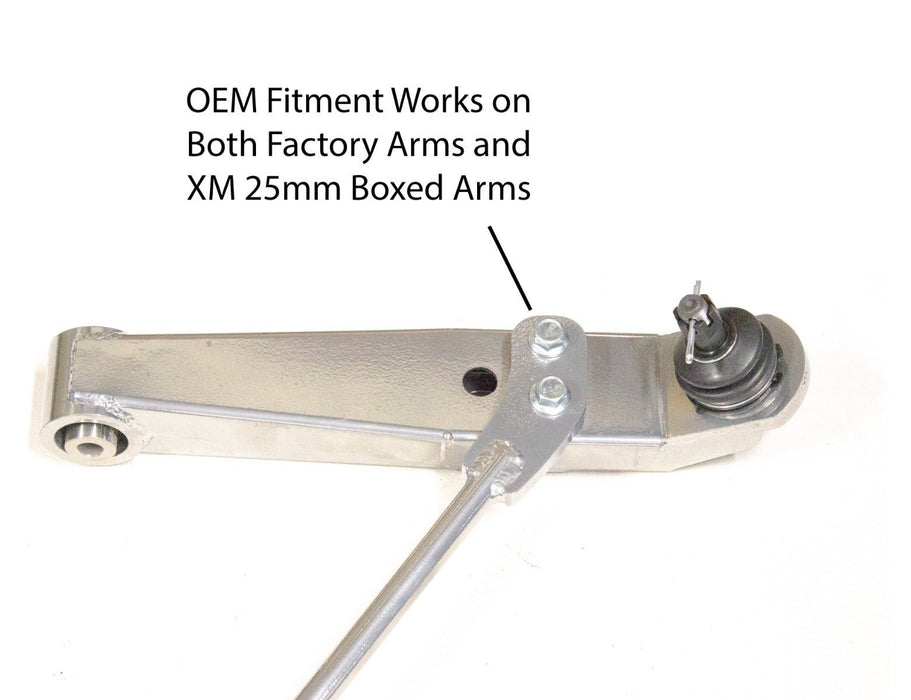 Xcessive Manufacturing Front Lower Control Arm - Chrome 83-87 Toyota Corolla - Lunaticsco