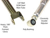 Xcessive Manufacturing Rear Adjustable Arm Kit (RUCA/Toe Arms/Traction Rods) Pro Street Toyota Chaser JZX90/JZX100 – Chrome - Lunaticsco