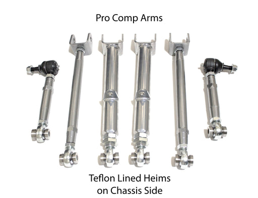 Xcessive Manufacturing Rear Adjustable Arm Kit (RUCA/Toe Arms/Traction Rods) Pro Street Toyota Chaser JZX90/JZX100 – Chrome - Lunaticsco