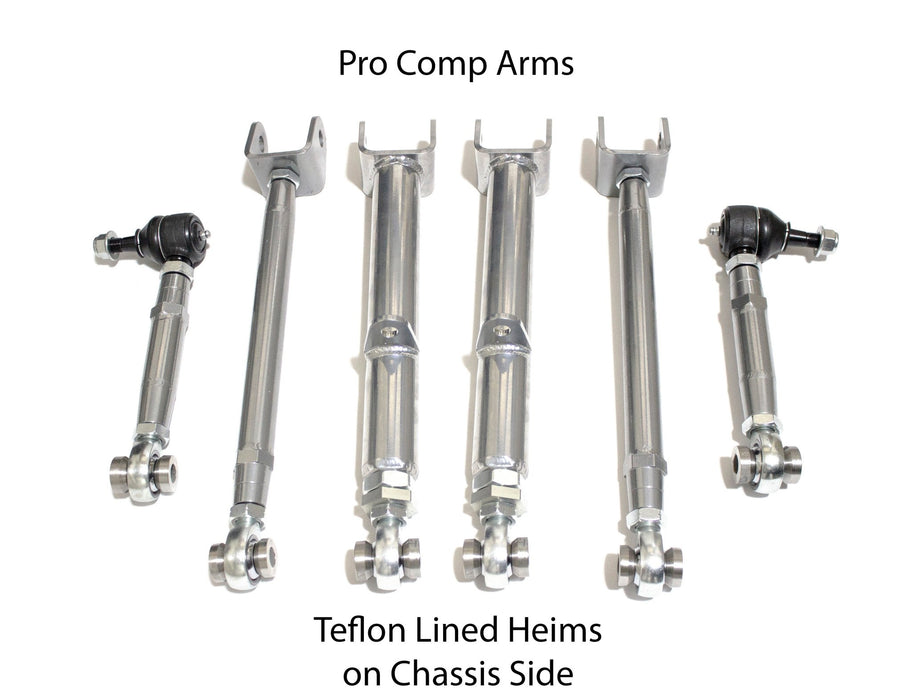 Xcessive Manufacturing Rear Adjustable Arm Kit (RUCA/Toe Arms/Traction Rods) Pro Street Toyota Chaser JZX90/JZX100 – Chrome - Lunaticsco