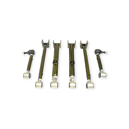 Xcessive Manufacturing Rear Adjustable Arm Kit (RUCA/Toe Arms/Traction Rods) Pro Street Toyota Chaser JZX90/JZX100 – Emerald - Lunaticsco