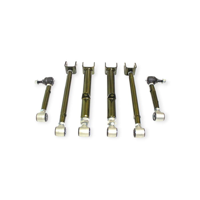 Xcessive Manufacturing Rear Adjustable Arm Kit (RUCA/Toe Arms/Traction Rods) Pro Street Toyota Chaser JZX90/JZX100 – Emerald - Lunaticsco