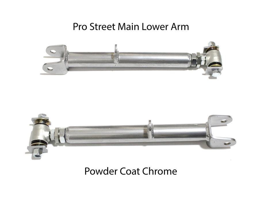 Xcessive Manufacturing Rear Adjustable Arms MX83 89 - 92 Pro Street - Chrome - Lunaticsco