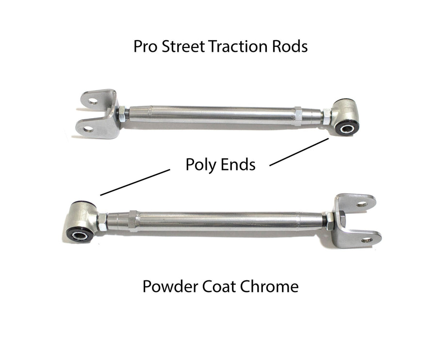 Xcessive Manufacturing Rear Adjustable Arms MX83 89 - 92 Pro Street - Chrome - Lunaticsco