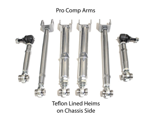 Xcessive Manufacturing Rear Adjustable Arms - Pro Comp - Chrome Toyota JZX90/100 - Lunaticsco