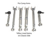 Xcessive Manufacturing Rear Adjustable Arms - Pro Comp - Chrome Toyota JZX90/100 - Lunaticsco