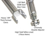 Xcessive Manufacturing Rear Adjustable Arms - Pro Comp - Chrome Toyota JZX90/100 - Lunaticsco