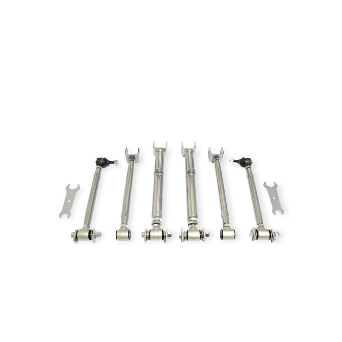 Xcessive Manufacturing Rear Adjustable Arms - Pro Street - Chrome Toyota Cressida MX83 89-92 - Lunaticsco