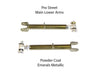 Xcessive Manufacturing Rear Adjustable Arms - Pro Street - Emerald Toyota Cressida MX83 89-92 - Lunaticsco