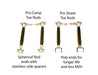 Xcessive Manufacturing Rear Toe Arms Pro Street Lexus IS300 01 - 05 - Chrome - Lunaticsco