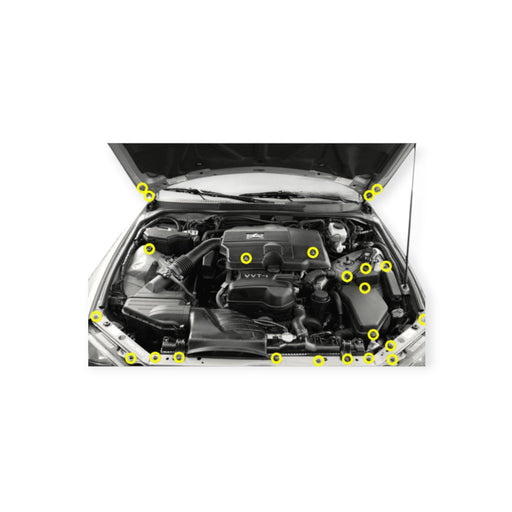 ZSPEC Stage 3 Dress Up Bolts Fastener Kit 98–13 Lexus IS250/IS300/IS350 Stainless & Billet - Lunaticsco