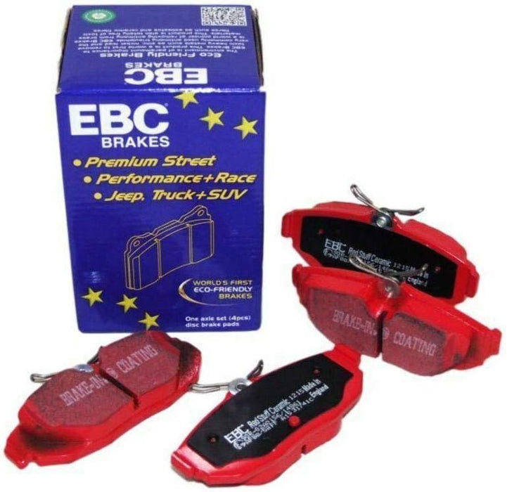 EBC Brakes Redstuff Premium Street Front Disc Brake Pad Set FMSI D619 IS/GS - Lunatics