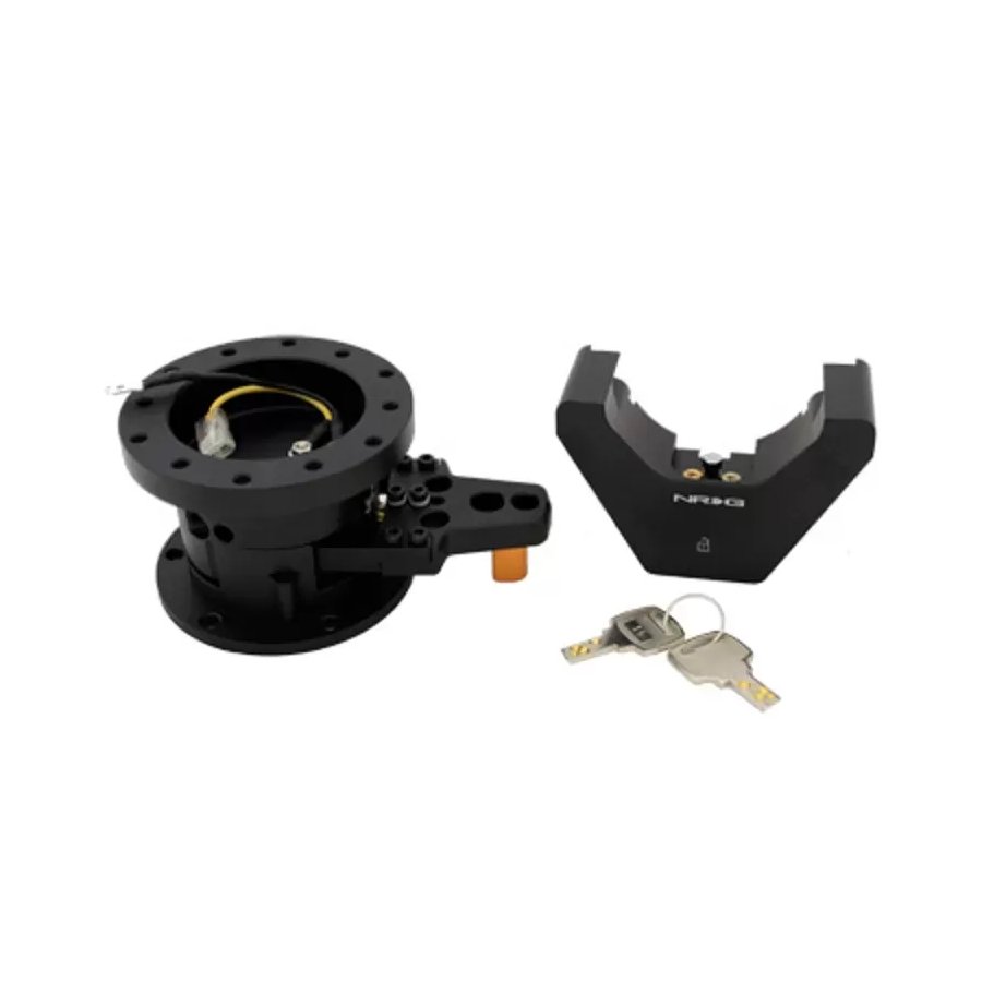 NRG Black Steering Wheel Quick Tilt System w/ Lock | Lunaticsco