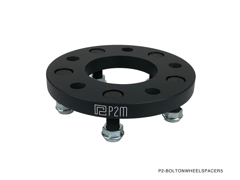 P2M 15MM PCD CONVERSION SPACER : 5X100 -> 5X114 / M12X1.25 STUD / 56.1 BORE - Lunaticsco