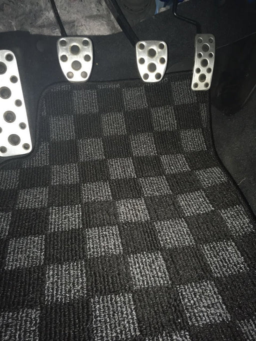 P2M Checkered Race Floor Mats Subaru Toyota FR-S/BRZ/GT-86 - Lunaticsco