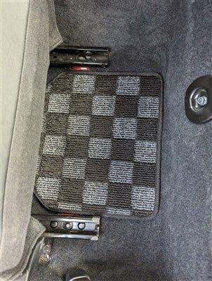 P2M Checkered Rear Floor Mats Subaru Toyota FR-S/BRZ/GT-86 - Lunaticsco