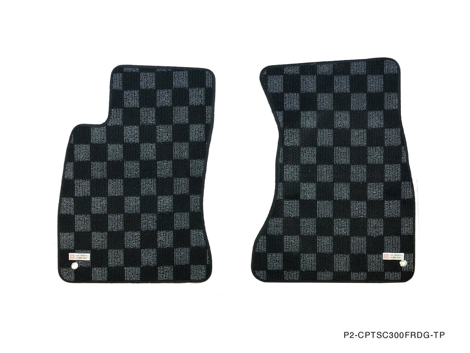 P2M LEXUS SC300/400 (Z30) 1991-00 FRONT + REAR RACE FLOOR MATS : DARK GREY - Lunaticsco