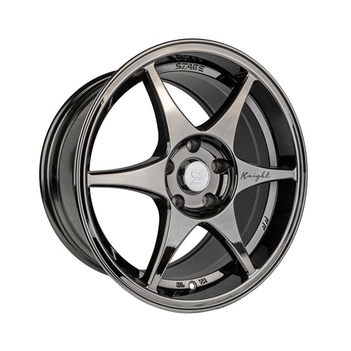 Stage Wheels Knight 17x9 +10mm 5x114.3 CB: 73.1 Color: Black Chrome - Lunatics