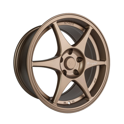 Stage Wheels Knight 17x9 +10mm 5x120 CB: 74.1 Color: Matte Bronze - Lunatics