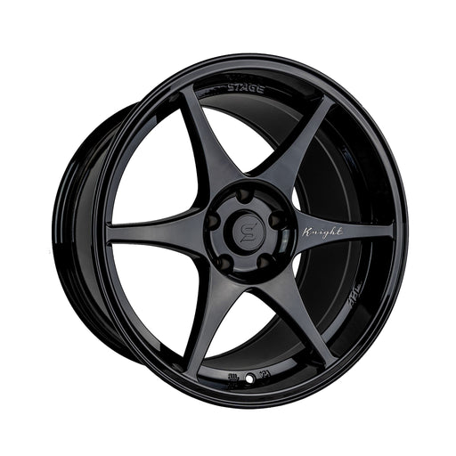 Stage Wheels Knight 18x10.5 +15mm 5x114.3 CB: 73.1 Color: Black - Lunatics