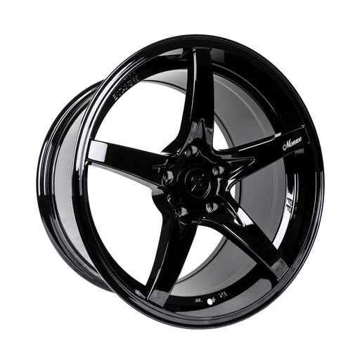 Stage Wheels Monroe 17x9 +12mm 5x114.3 CB: 73.1 Color: Black - Lunatics