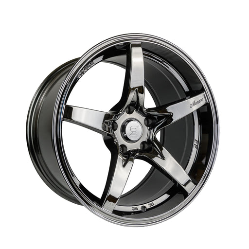 Stage Wheels Monroe 17x9 +12mm 5x114.3 CB: 73.1 Color: Black Chrome - Lunatics