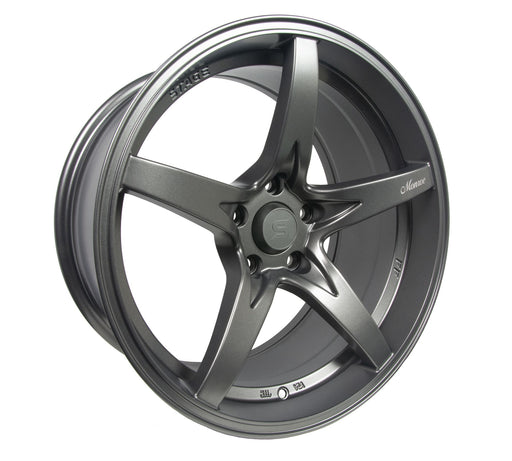 Stage Wheels Monroe 18x10 +25mm 5x120 CB: 74.1 Color: Matte Gun Metal - Lunatics