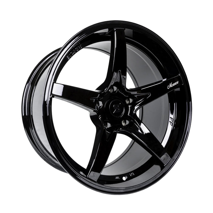 Stage Wheels Monroe 18x9 +12mm 5x114.3 CB: 73.1 Color: Black - Lunatics